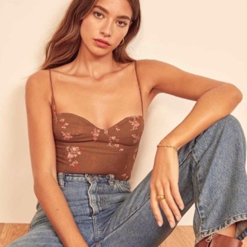 Reformation - Liza Top in Nona Print.